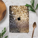 Gold and Black Unfocused Glimmering RainFall - Full Body Skin Decal for the Apple iPad Pro 12.9", 11", 10.5", 9.7", Air or Mini (All Models Available)