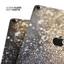 Gold and Black Unfocused Glimmering RainFall - Full Body Skin Decal for the Apple iPad Pro 12.9", 11", 10.5", 9.7", Air or Mini (All Models Available)