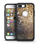 Gold and Black Unfocused Glimmering RainFall - iPhone 7 or 7 Plus Commuter Case Skin Kit