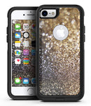 Gold and Black Unfocused Glimmering RainFall - iPhone 7 or 7 Plus Commuter Case Skin Kit