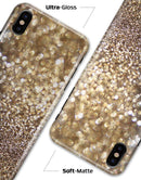 Gold and Black Unfocused Glimmering RainFall - iPhone X Clipit Case