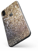 Gold and Black Unfocused Glimmering RainFall - iPhone X Skin-Kit
