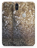Gold and Black Unfocused Glimmering RainFall - iPhone X Skin-Kit