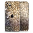 Gold and Black Unfocused Glimmering RainFall  - Protective Skin Wrap & Decal – Compatible with iPhone SE to iPhone 17 Pro Max (All Models)