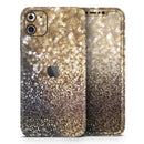 Gold and Black Unfocused Glimmering RainFall  - Protective Skin Wrap & Decal – Compatible with iPhone SE to iPhone 17 Pro Max (All Models)