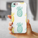 Gold and Mint Pineapple iPhone 6/6s or 6/6s Plus 2-Piece Hybrid INK-Fuzed Case