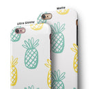 Gold and Mint Pineapple iPhone 6/6s or 6/6s Plus 2-Piece Hybrid INK-Fuzed Case