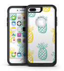 Gold and Mint Pineapple - iPhone 7 or 7 Plus Commuter Case Skin Kit