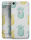 Gold and Mint Pineapple - Skin-kit for the iPhone 8 or 8 Plus