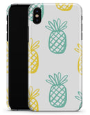 Gold and Mint Pineapple - iPhone X Clipit Case