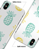 Gold and Mint Pineapple - iPhone X Clipit Case