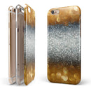 Gold and Silver Unfocused Orbs of Glowing Light iPhone 6/6s or 6/6s Plus 2-Piece Hybrid INK-Fuzed Case