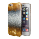 Gold and Silver Unfocused Orbs of Glowing Light iPhone 6/6s or 6/6s Plus 2-Piece Hybrid INK-Fuzed Case