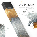 Gold and Silver Unfocused Orbs of Glowing Light - Premium Decal Protective Skin-Wrap Sticker compatible with the Juul Labs vaping device