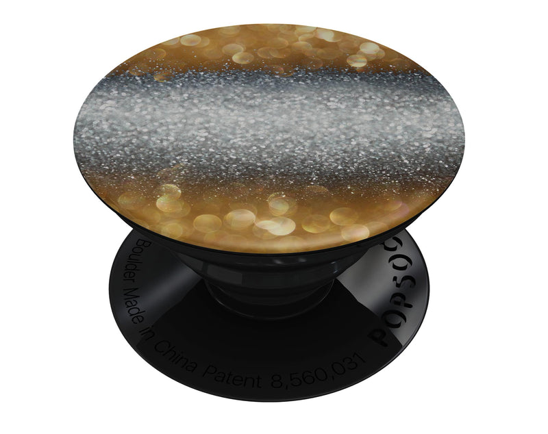 Gold and Silver Unfocused Orbs of Glowing Light - Skin Kit for PopSockets and other Smartphone Extendable Grips & Stands