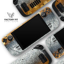 Gold and Silver Unfocused Orbs of Glowing Light // Full Body Skin Decal Wrap Kit for the Steam Deck handheld gaming computer