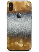 Gold and Silver Unfocused Orbs of Glowing Light - iPhone X Skin-Kit