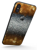 Gold and Silver Unfocused Orbs of Glowing Light - iPhone X Skin-Kit