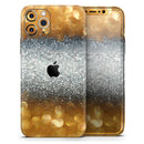 Gold and Silver Unfocused Orbs of Glowing Light  - Protective Skin Wrap & Decal – Compatible with iPhone SE to iPhone 17 Pro Max (All Models)