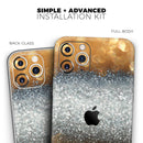 Gold and Silver Unfocused Orbs of Glowing Light  - Protective Skin Wrap & Decal – Compatible with iPhone SE to iPhone 17 Pro Max (All Models)