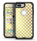 Gold and White Plaid Picnic Table Pattern - iPhone 7 Plus/8 Plus OtterBox Case & Skin Kits
