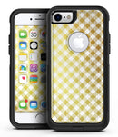 Gold and White Plaid Picnic Table Pattern - iPhone 7 or 8 OtterBox Case & Skin Kits