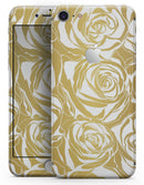 Gold and White Roses - Skin-kit for the iPhone 8 or 8 Plus