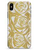 Gold and White Roses - iPhone X Clipit Case