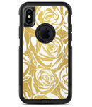 Gold and White Roses - iPhone X OtterBox Case & Skin Kits