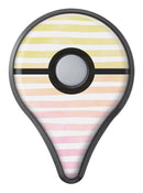 Gold to Pink WaterColor Ombre Stripes Pokémon GO Plus Vinyl Protective Decal Skin Kit