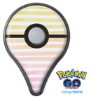 Gold to Pink WaterColor Ombre Stripes Pokémon GO Plus Vinyl Protective Decal Skin Kit
