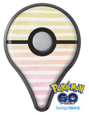 Gold to Pink WaterColor Ombre Stripes Pokémon GO Plus Vinyl Protective Decal Skin Kit