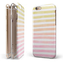 Gold to Pink WaterColor Ombre Stripes iPhone 6/6s or 6/6s Plus 2-Piece Hybrid INK-Fuzed Case