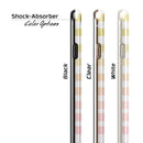 Gold to Pink WaterColor Ombre Stripes iPhone 6/6s or 6/6s Plus 2-Piece Hybrid INK-Fuzed Case