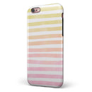 Gold to Pink WaterColor Ombre Stripes iPhone 6/6s or 6/6s Plus 2-Piece Hybrid INK-Fuzed Case