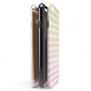 Gold to Pink WaterColor Ombre Stripes iPhone 6/6s or 6/6s Plus 2-Piece Hybrid INK-Fuzed Case