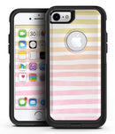 Gold to Pink WaterColor Ombre Stripes 2 - iPhone 7 or 8 OtterBox Case & Skin Kits