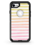 Gold to Pink WaterColor Ombre Stripes 2 - iPhone 7 or 8 OtterBox Case & Skin Kits
