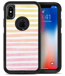 Gold to Pink WaterColor Ombre Stripes 2 - iPhone X OtterBox Case & Skin Kits