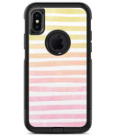 Gold to Pink WaterColor Ombre Stripes 2 - iPhone X OtterBox Case & Skin Kits