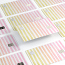 Gold to Pink WaterColor Ombre Stripes - Premium Protective Decal Skin-Kit for the Apple Credit Card