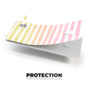 Gold to Pink WaterColor Ombre Stripes - Premium Protective Decal Skin-Kit for the Apple Credit Card