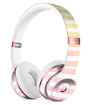 Gold to Pink WaterColor Ombre Stripes Full-Body Skin Kit for the Beats by Dre Solo 3 Wireless Headphones