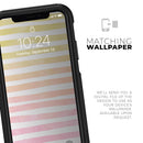 Gold to Pink WaterColor Ombre Stripes - Skin Kit for the iPhone OtterBox Cases