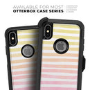 Gold to Pink WaterColor Ombre Stripes - Skin Kit for the iPhone OtterBox Cases