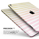Gold to Pink WaterColor Ombre Stripes - Full Body Skin Decal for the Apple iPad Pro 12.9", 11", 10.5", 9.7", Air or Mini (All Models Available)