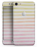 Gold to Pink WaterColor Ombre Stripes - Skin-kit for the iPhone 8 or 8 Plus