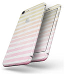 Gold to Pink WaterColor Ombre Stripes - Skin-kit for the iPhone 8 or 8 Plus