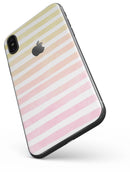 Gold to Pink WaterColor Ombre Stripes - iPhone X Skin-Kit