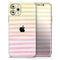 Gold to Pink WaterColor Ombre Stripes - Skin-Kit compatible with the Apple iPhone 13, 13 Pro Max, 13 Mini, 13 Pro, iPhone 12, iPhone 11 (All iPhones Available)